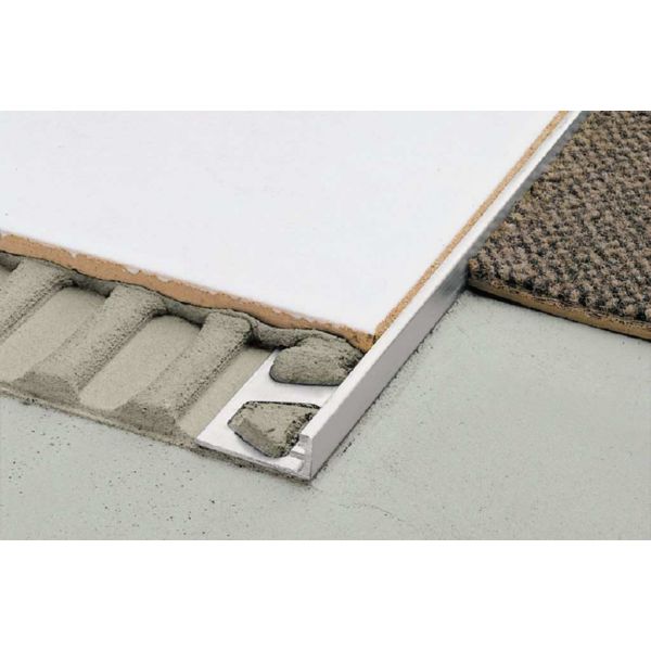 SCHLUTER - M.L. PERFIL SCHIENE-AE ALUMINIO NATURAL 12,5 X 2500 (2,5m.l/pieza) AE125